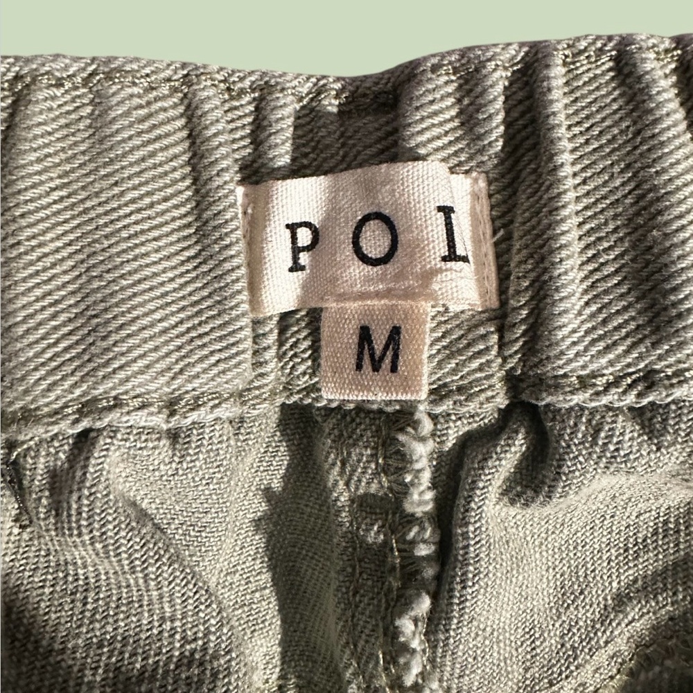 JUST IN! POL Star Patchwork Jeans Olive Green Straight Leg - Picture 9 of 10